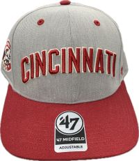 Cincinnati Reds 47 Midfield Cooperstown Gray Cap